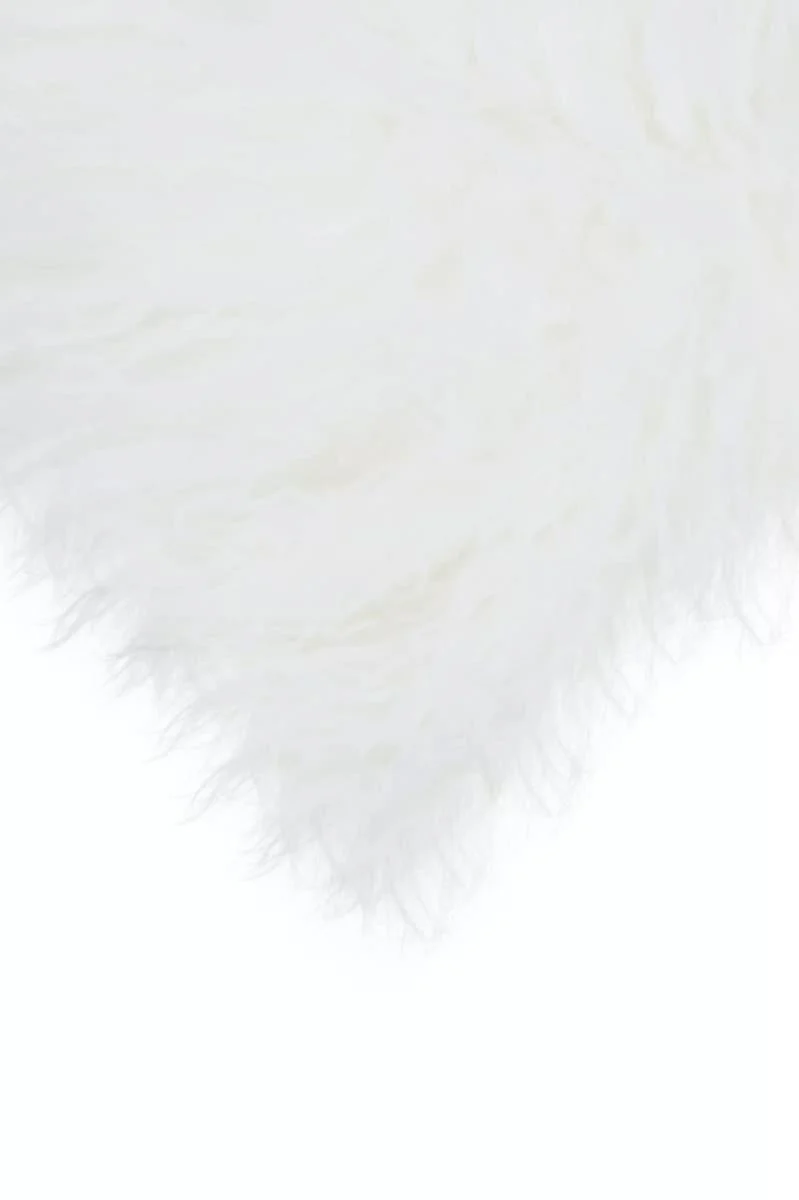 Bosie Real Mongolian Fur Grey Ombre Rectangular Cushion