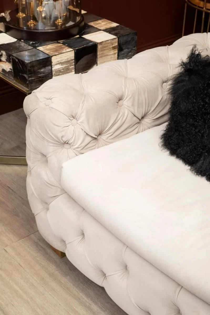 Bosie Real Mongolian Fur Black Square Cushion