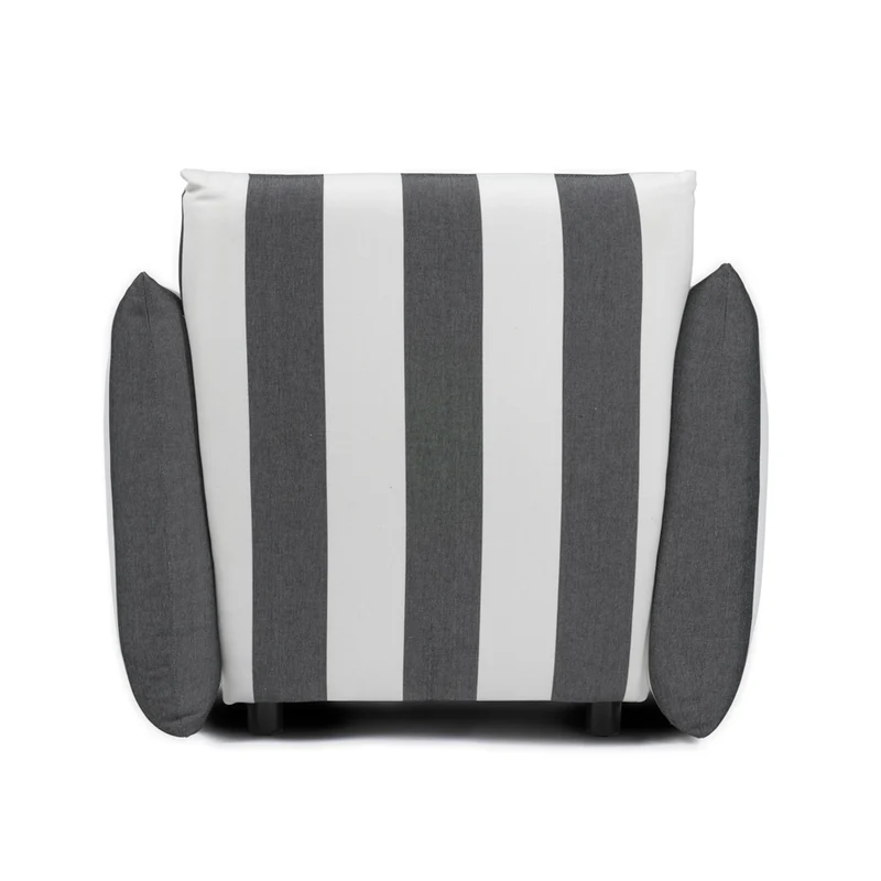 Sycamore Black and White Striped Chair