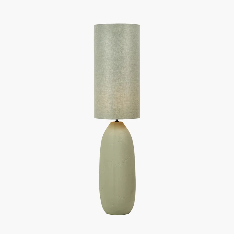 Erika Sage Vintage Textured Ceramic Floor Lamp| OUTLET