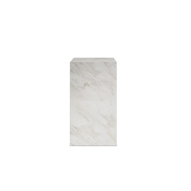 Sur Brown Emperador Side Table