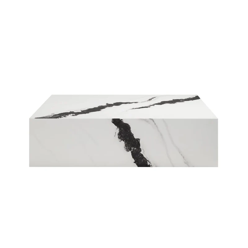 Sur Brown Emperador Side Table