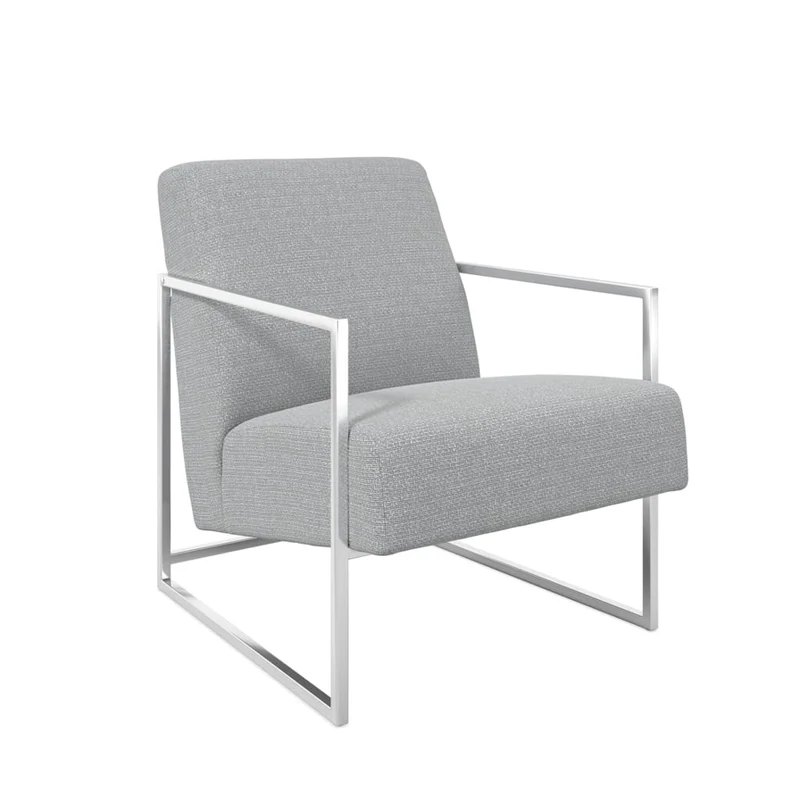 Ritz Dove Grey and Silver Chair