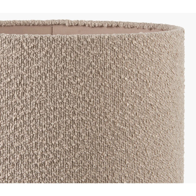 Rouen 35cm Taupe Boucle Cylinder Lampshade | OUTLET