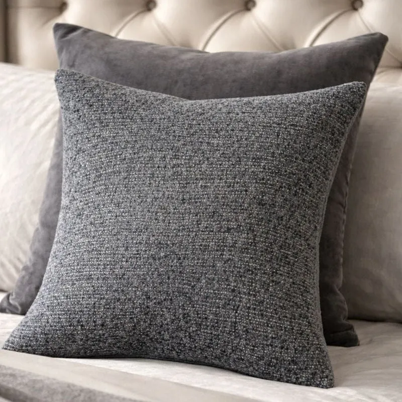 Malini Flecks Grey Cushion | OUTLET