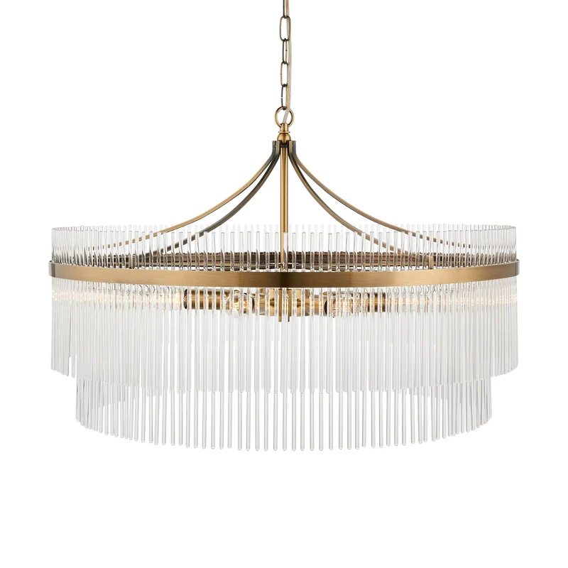 Mariette Grand 7 Pendant Light Antique Brass | OUTLET
