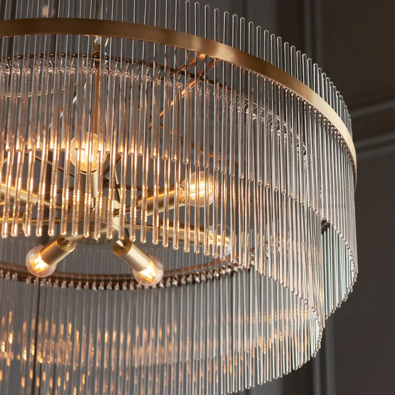 Mariette Grand 7 Pendant Light Antique Brass | OUTLET