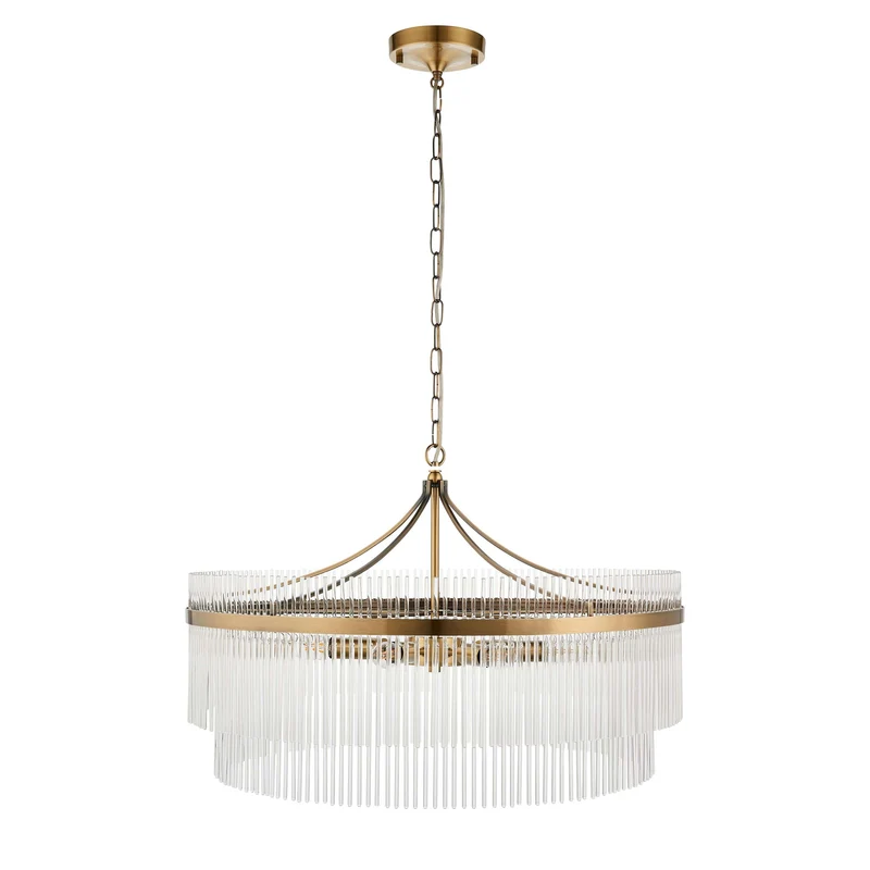 Mariette Grand 7 Pendant Light Antique Brass | OUTLET