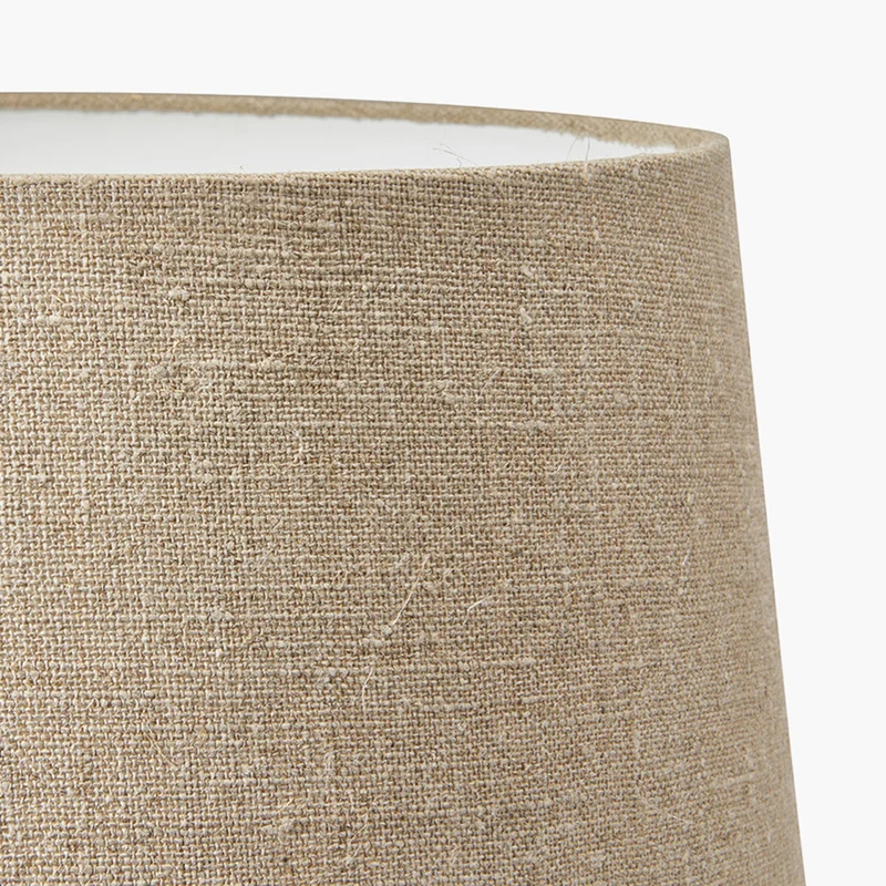 Milos 50cm Natural Linen Tapered Shade | OUTLET