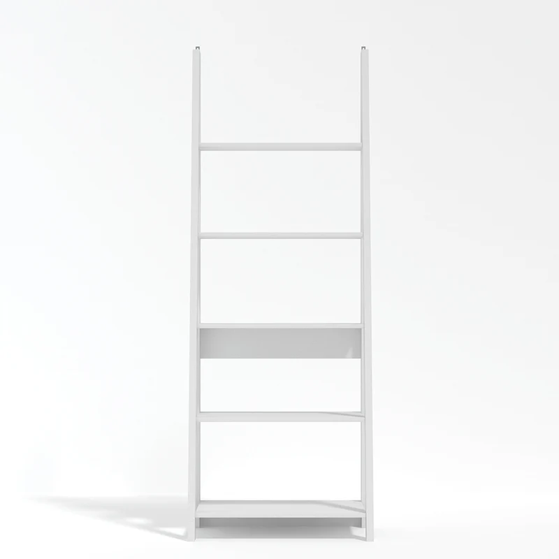 Tiva White Ladder Bookcase