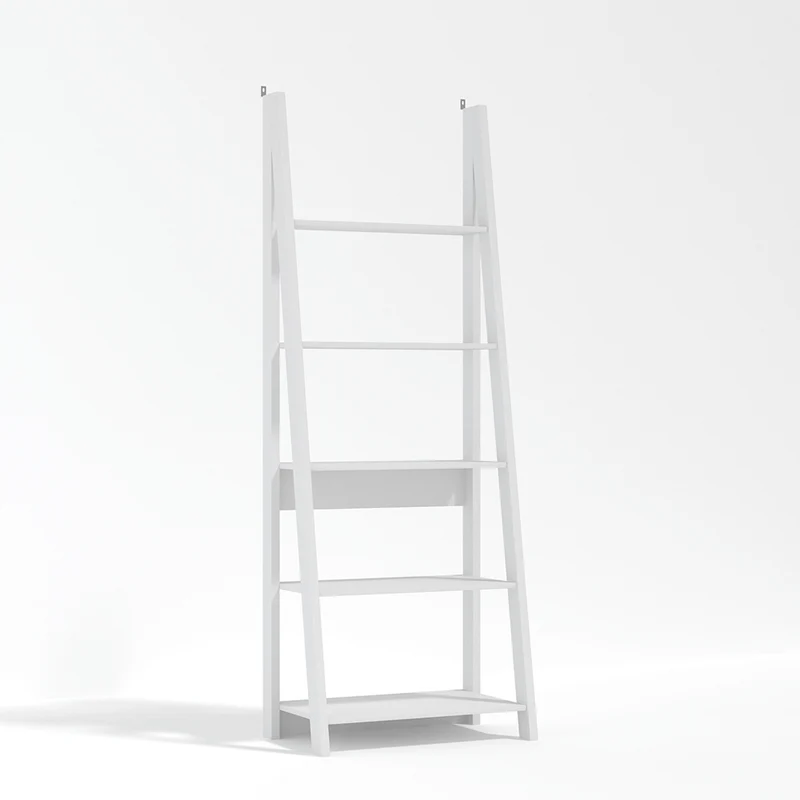 Tiva Grey Ladder Bookcase