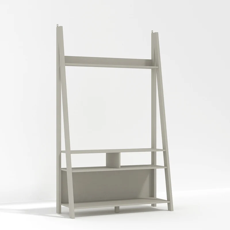 Tiva Grey Corner Ladder Shelving