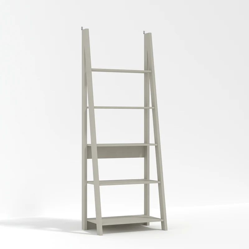 Tiva Grey Corner Ladder Shelving