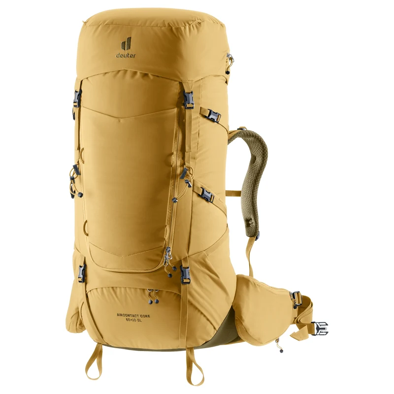 Deuter Aircontact Core 65 + 10 SL - Mochila de trekking para mujer 84 cm (savanna-nori)