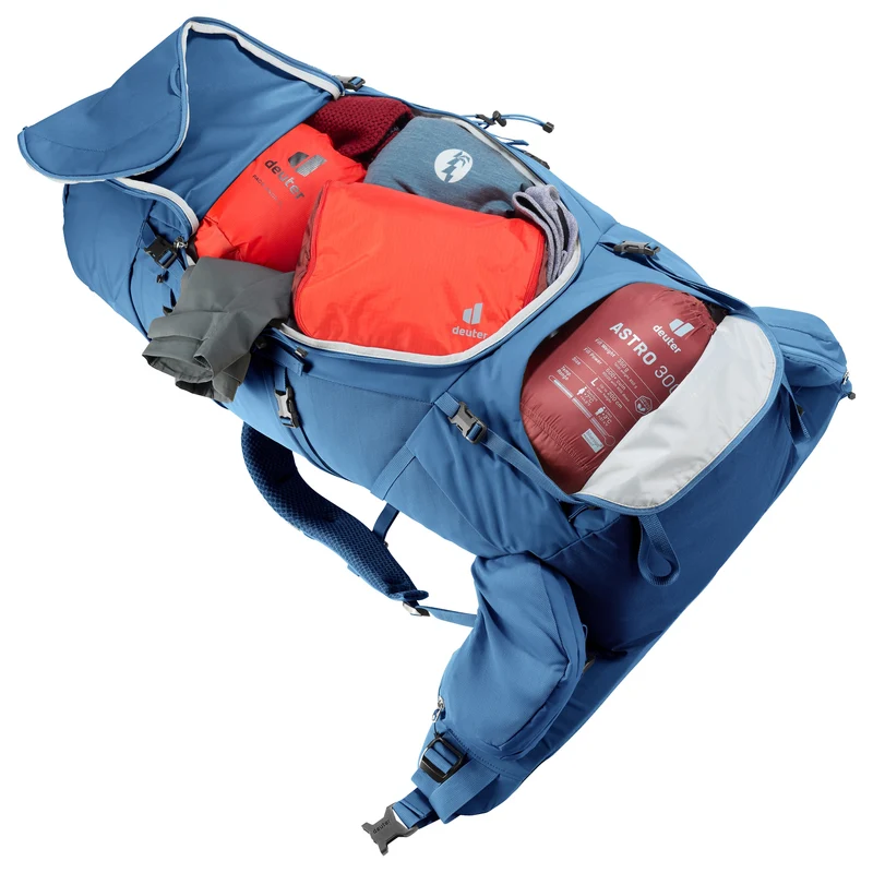 Deuter Aircontact Core 60 + 10 - Mochila de trekking (baltic-nightblue)