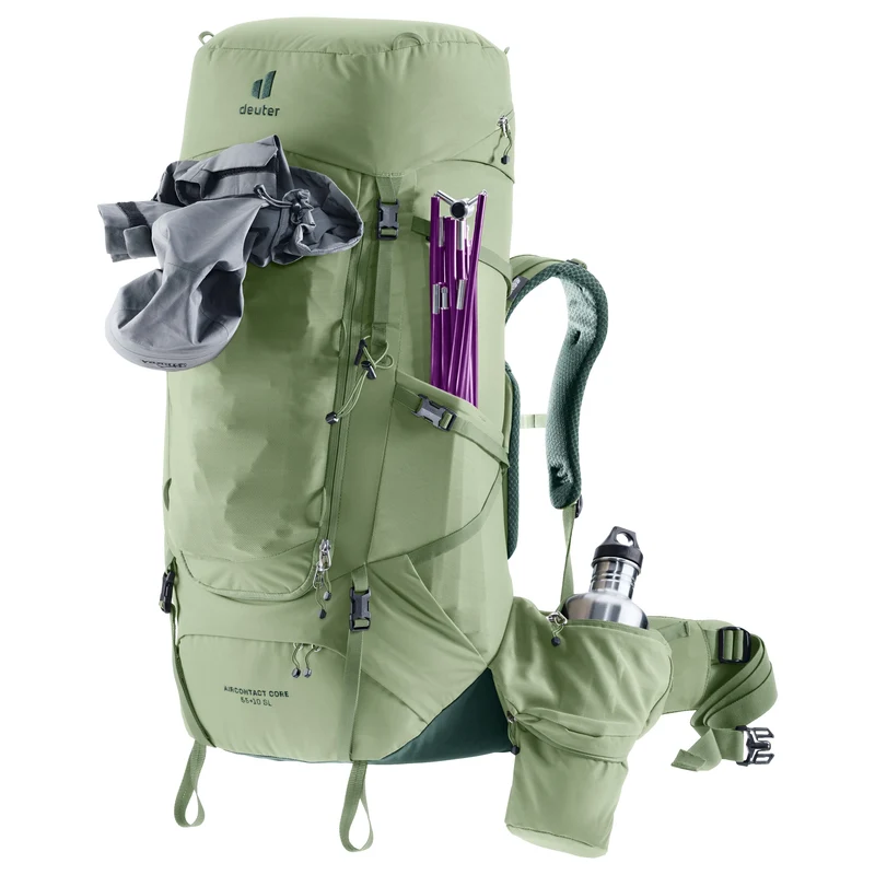 Deuter Aircontact Core 55 + 10 SL - Mochila de trekking (grove-ivy)