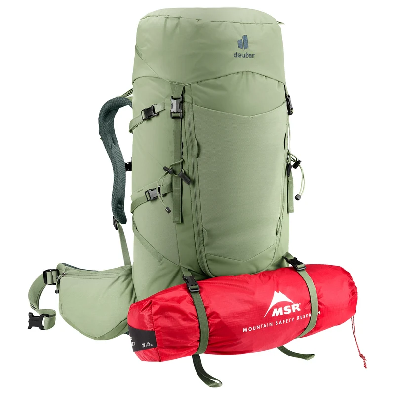 Deuter Aircontact Core 45 + 10 SL - Mochila de trekking 82 cm (grove-ivy)