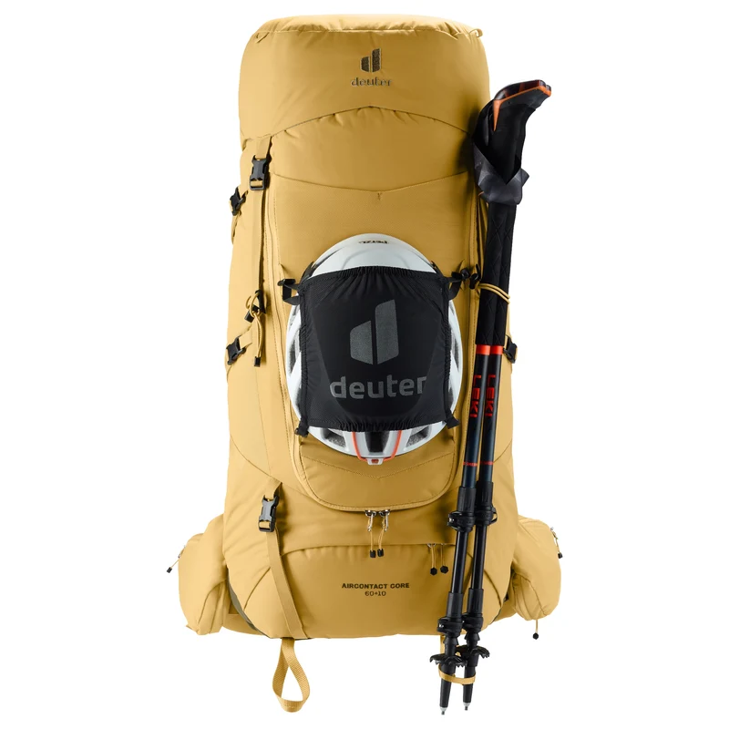 Deuter Aircontact Core 60 + 10 - Mochila de trekking 82 cm (savanna-nori)