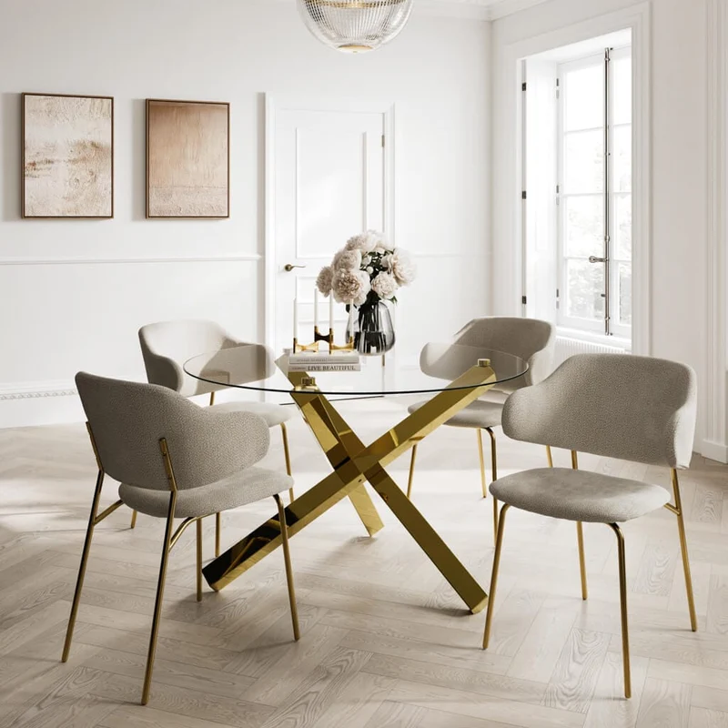 Dorchester Wheat and Gold Dining Chair