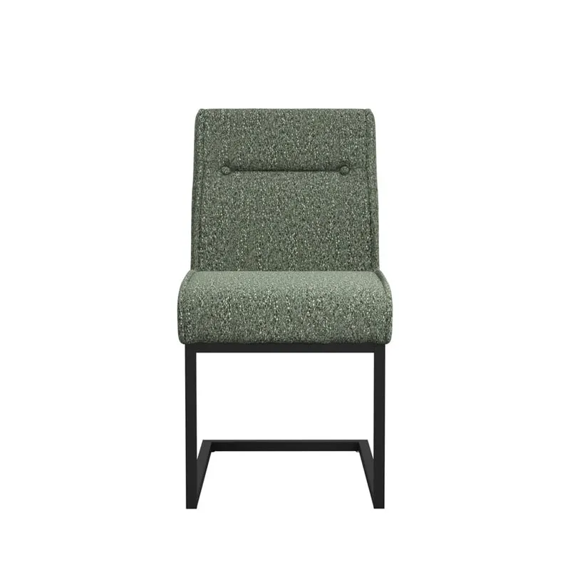 Cleaver Desert Sage and Black Dining Chairs