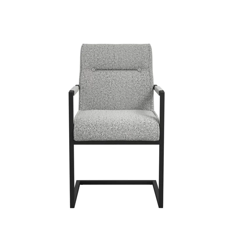 Cleaver Desert Sage and Black Dining Chairs