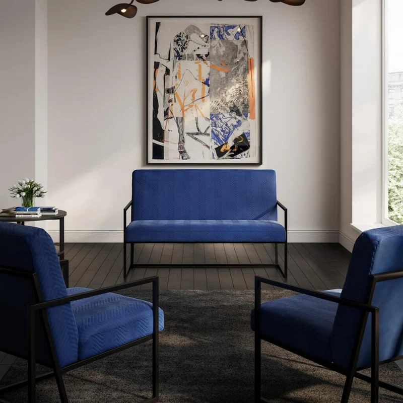 Chance Oxford Blue Sofa