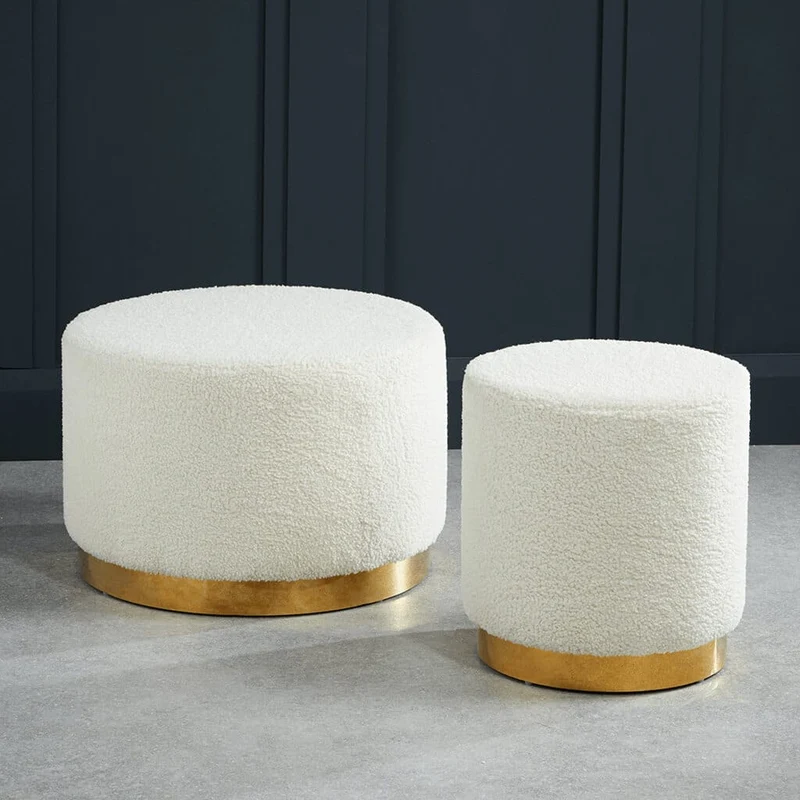 Lara Ted Small Pouffe