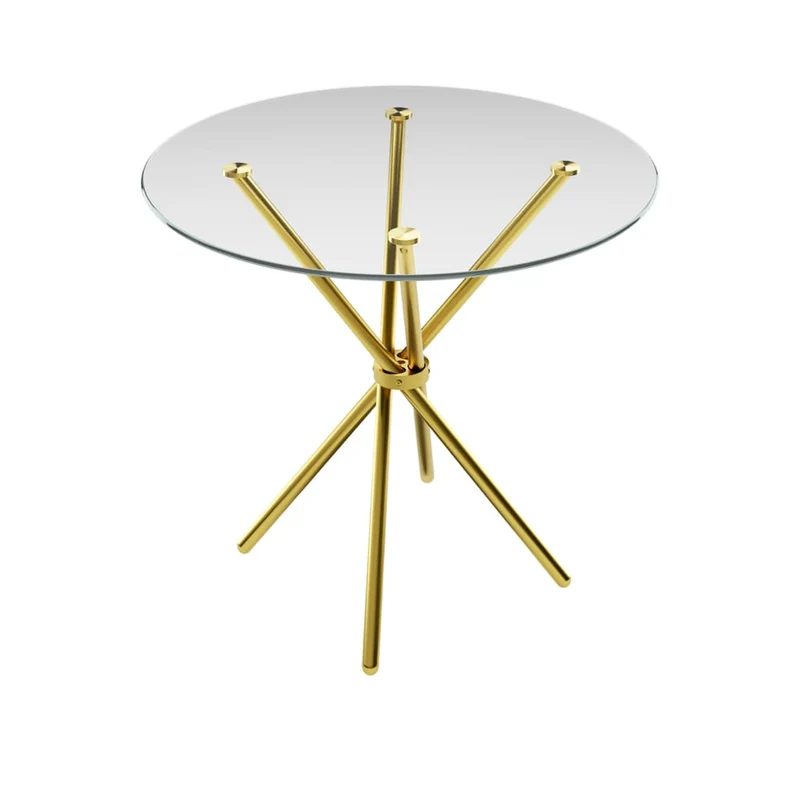 Casa Silver Table with Smith Black Chairs