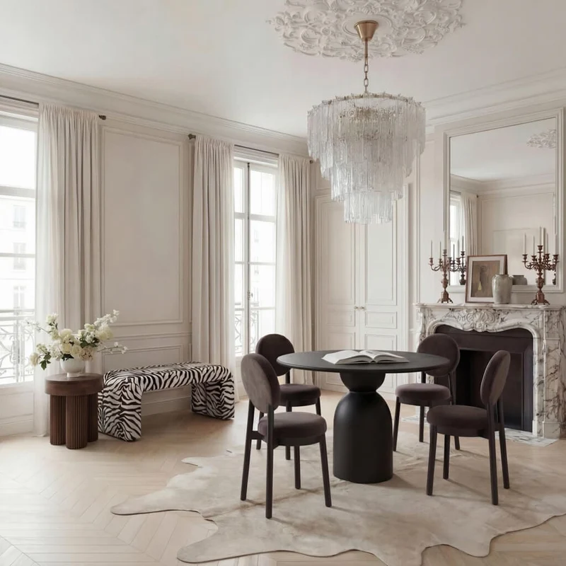 Gaia Black Dining Table