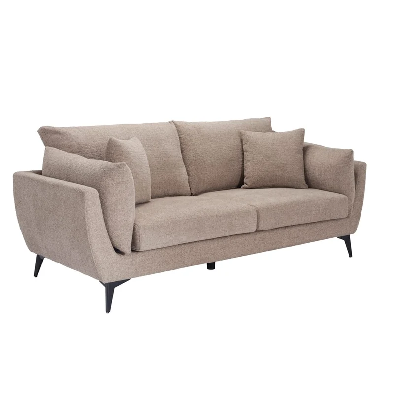 Carter Taupe 3 Seater Sofa