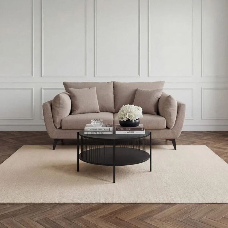 Carter Taupe 2 Seater Sofa