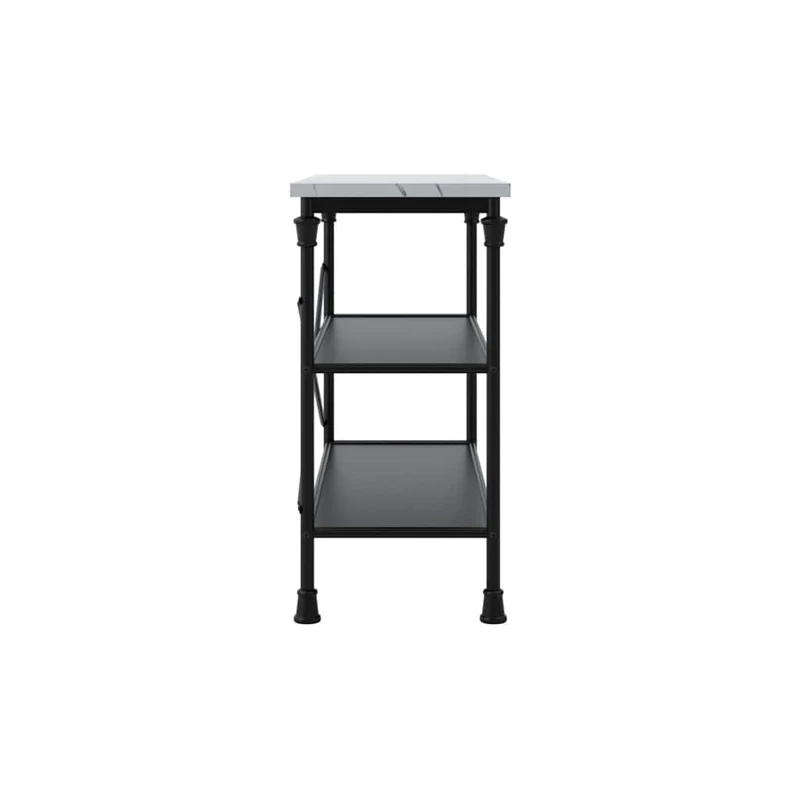 Fairmont Marble & Black Console Table