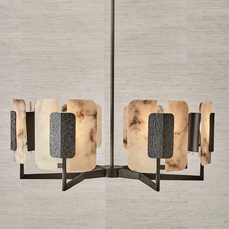 Open Book 8 Light Chandelier