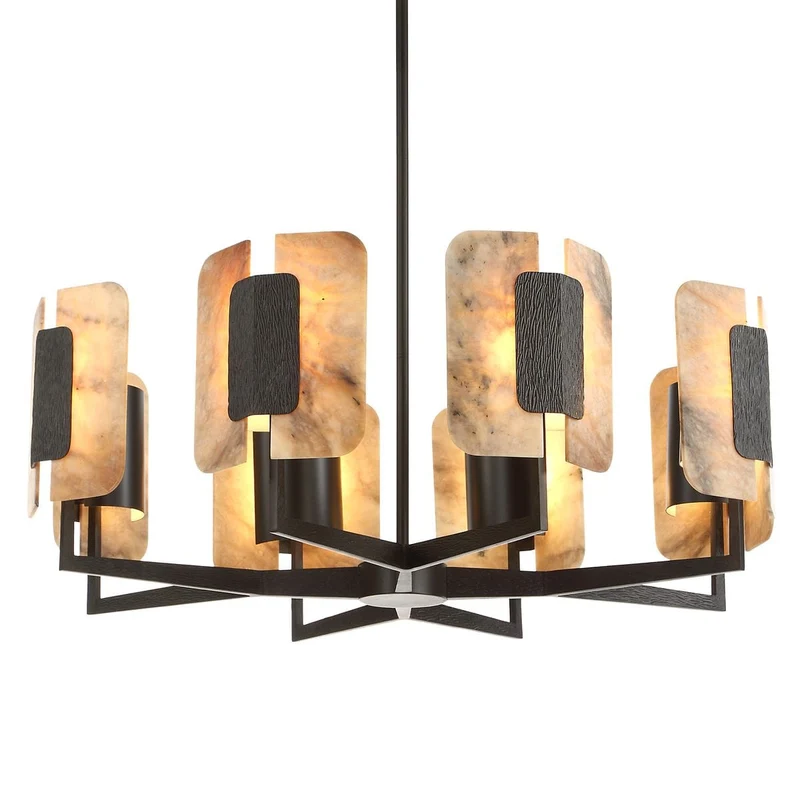 Open Book 8 Light Chandelier