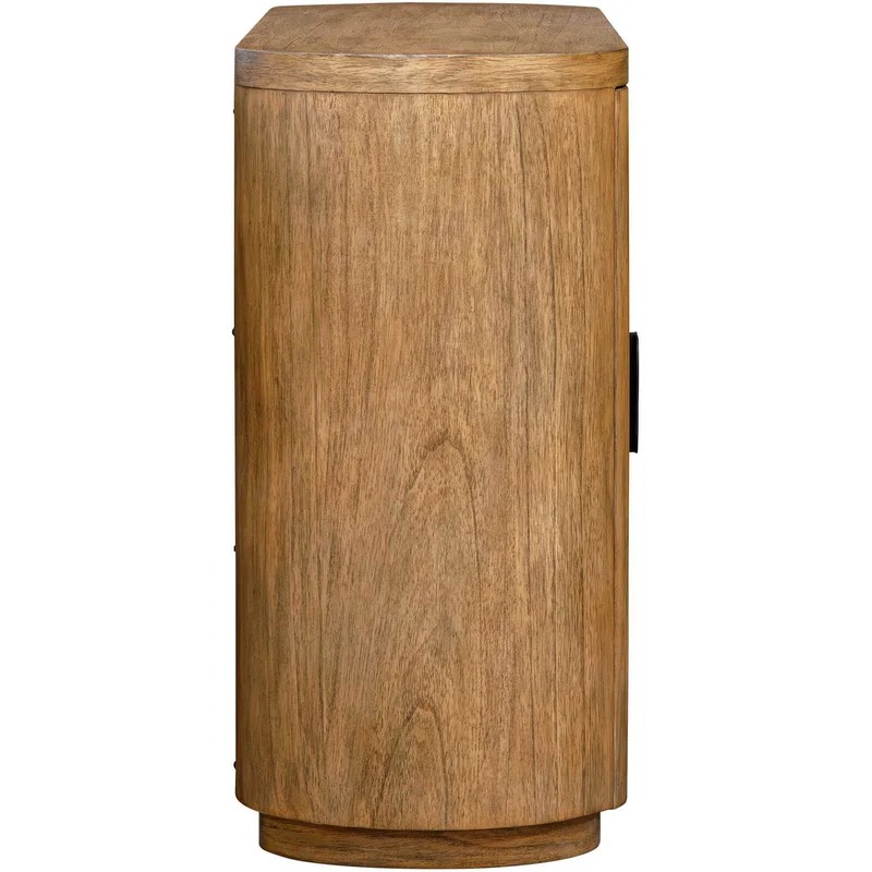 Newell 2 Door Storage Cabinet in Natural Wood