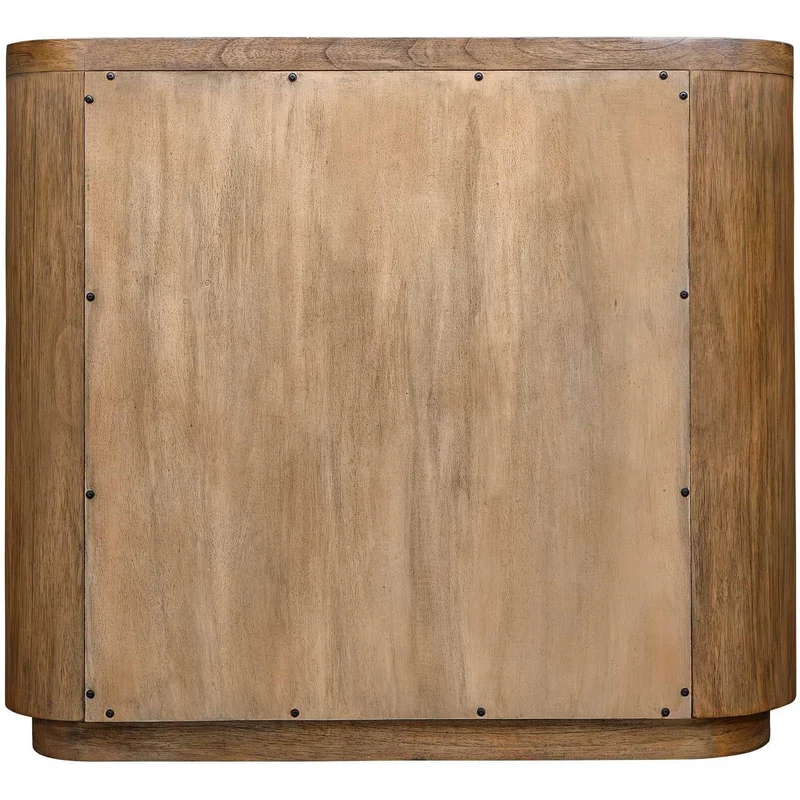 Newell 2 Door Storage Cabinet in Natural Wood