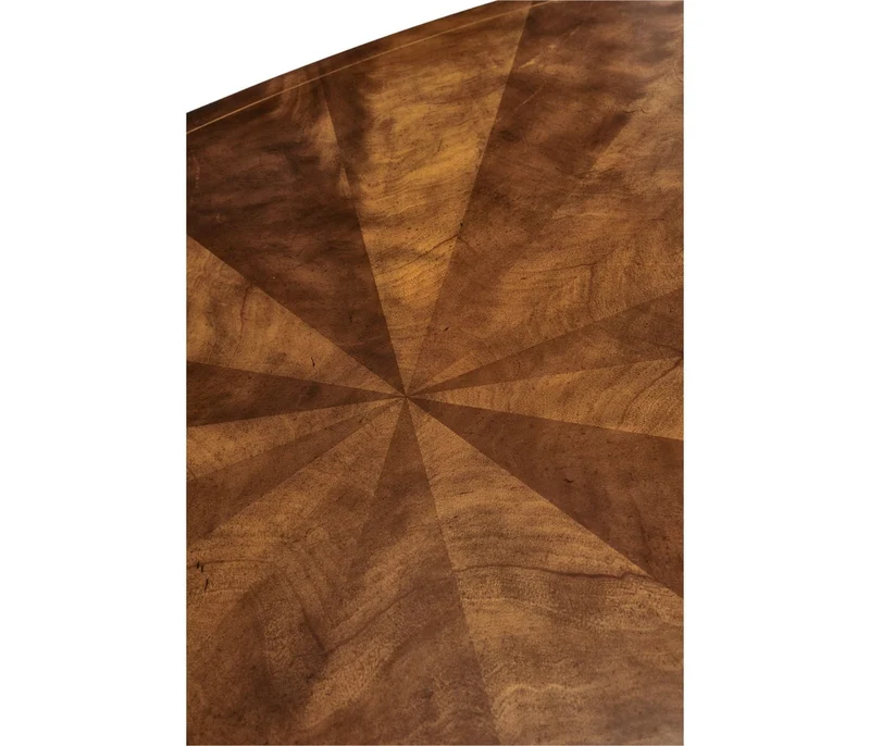 Biedermeier Oval Walnut Dining Table