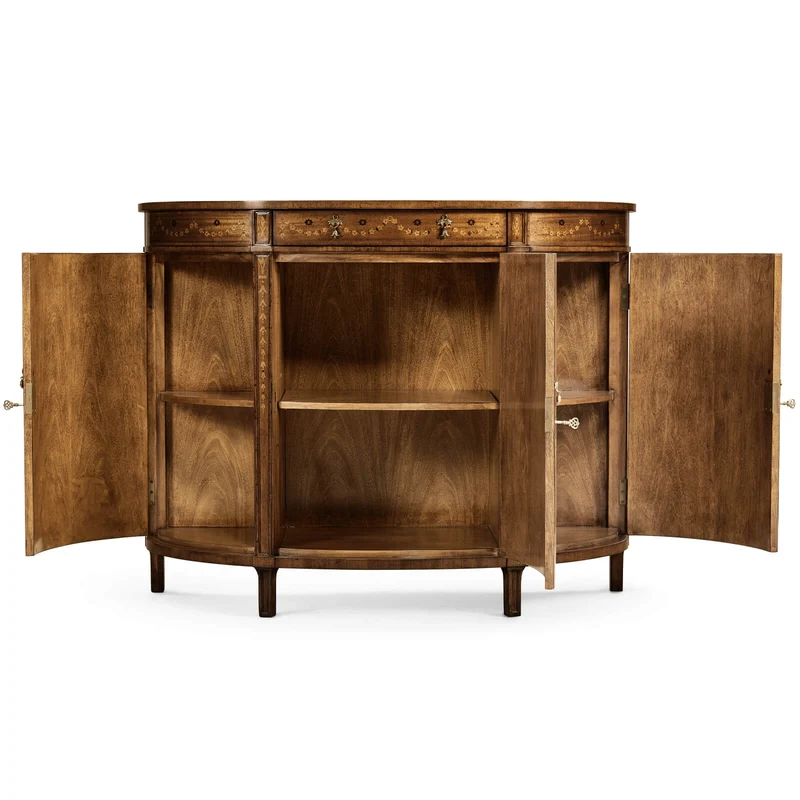 Adam Style Demilune Cabinet