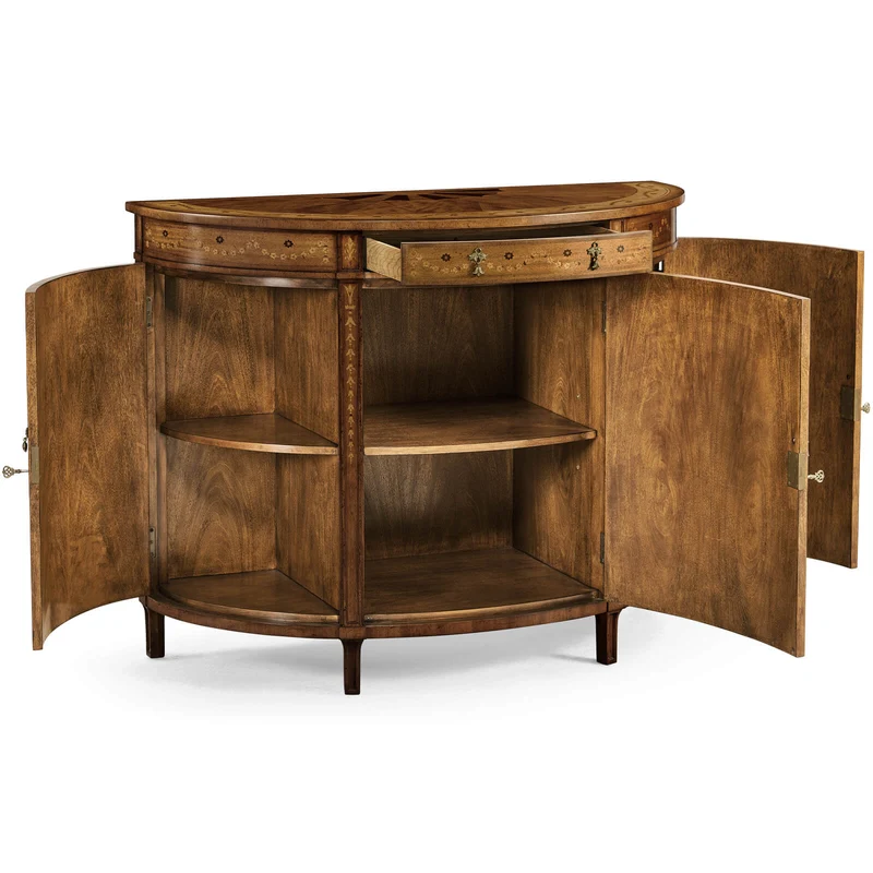 Adam Style Demilune Cabinet