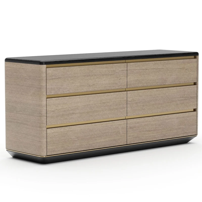 Madera Plinth Chest of Drawers in Chocolate