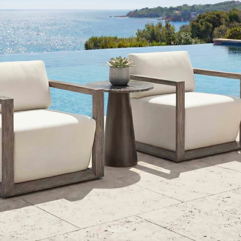 Midsummer Indoor-Outdoor Bronze Round Side Table