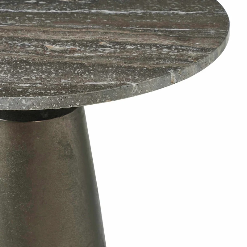 Midsummer Indoor-Outdoor Bronze Round Side Table