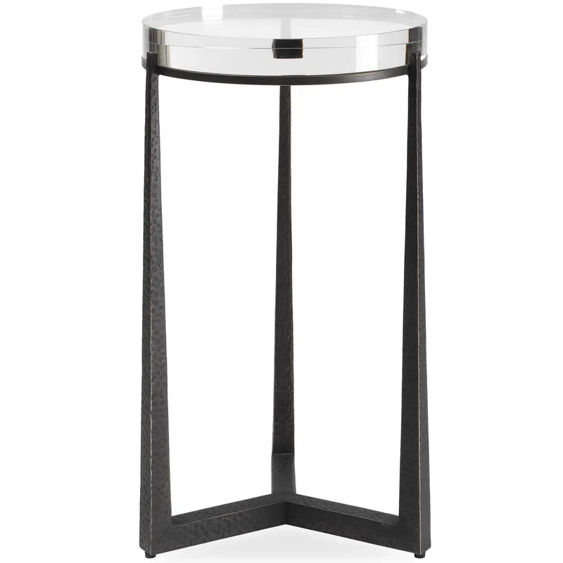 Midas Dark Bronze Round Side Table