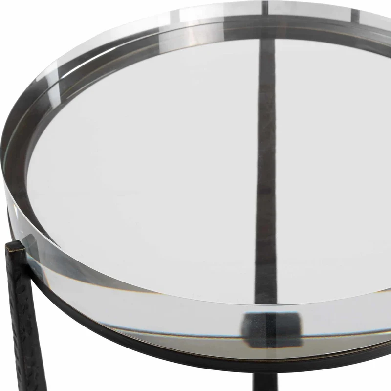Midas Dark Bronze Round Side Table