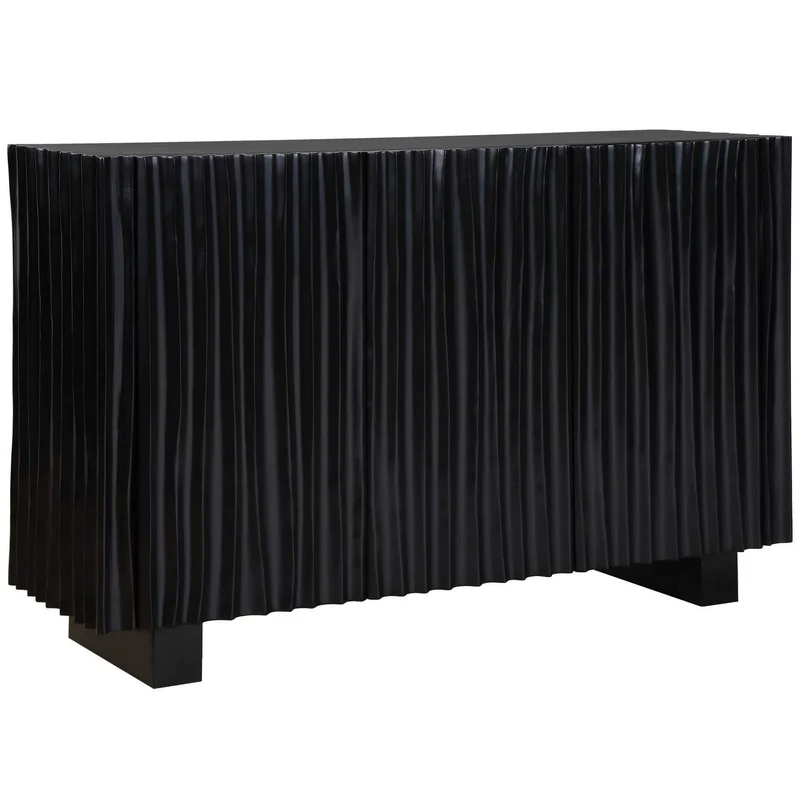 Mercado Black 3 Door Cabinet