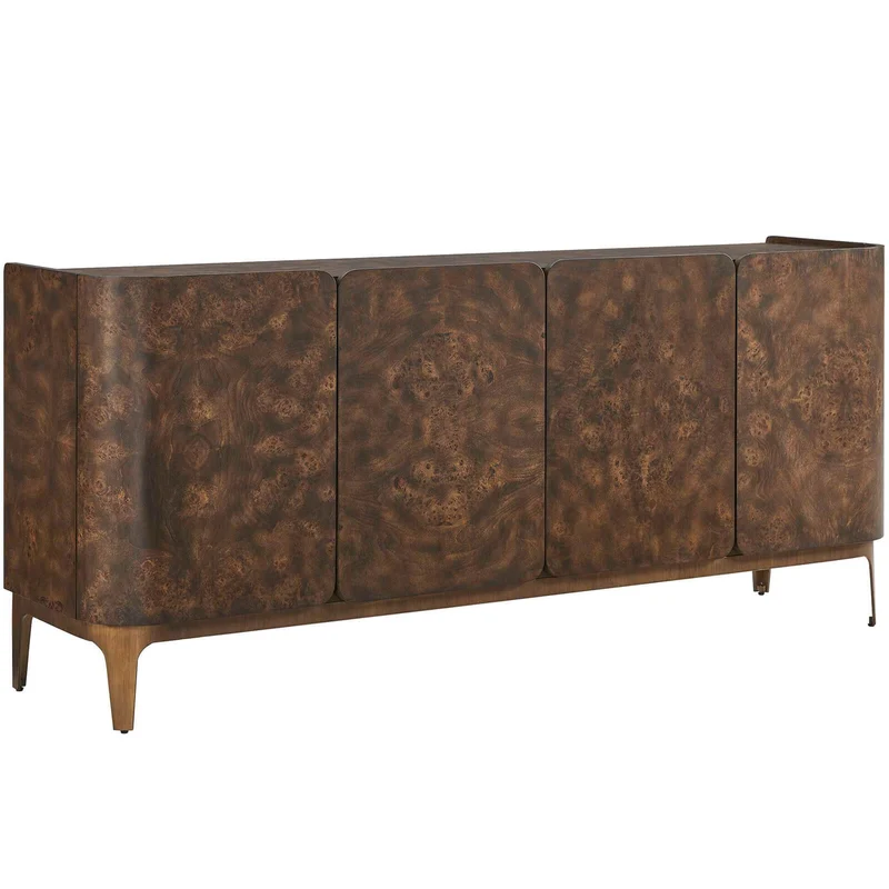 Melbourne Mappa Burl 4 Door Sideboard