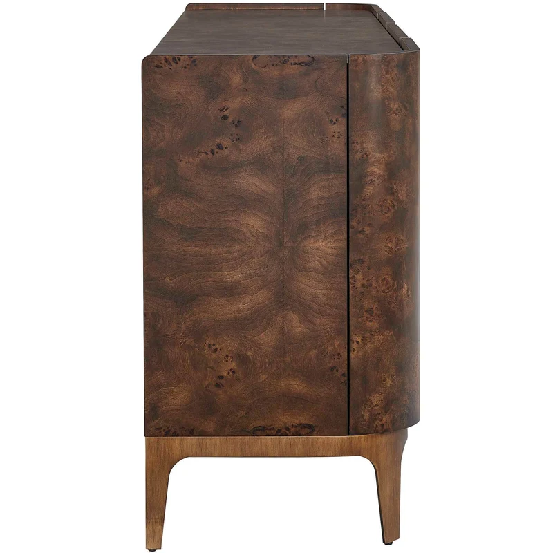 Melbourne Mappa Burl 4 Door Sideboard