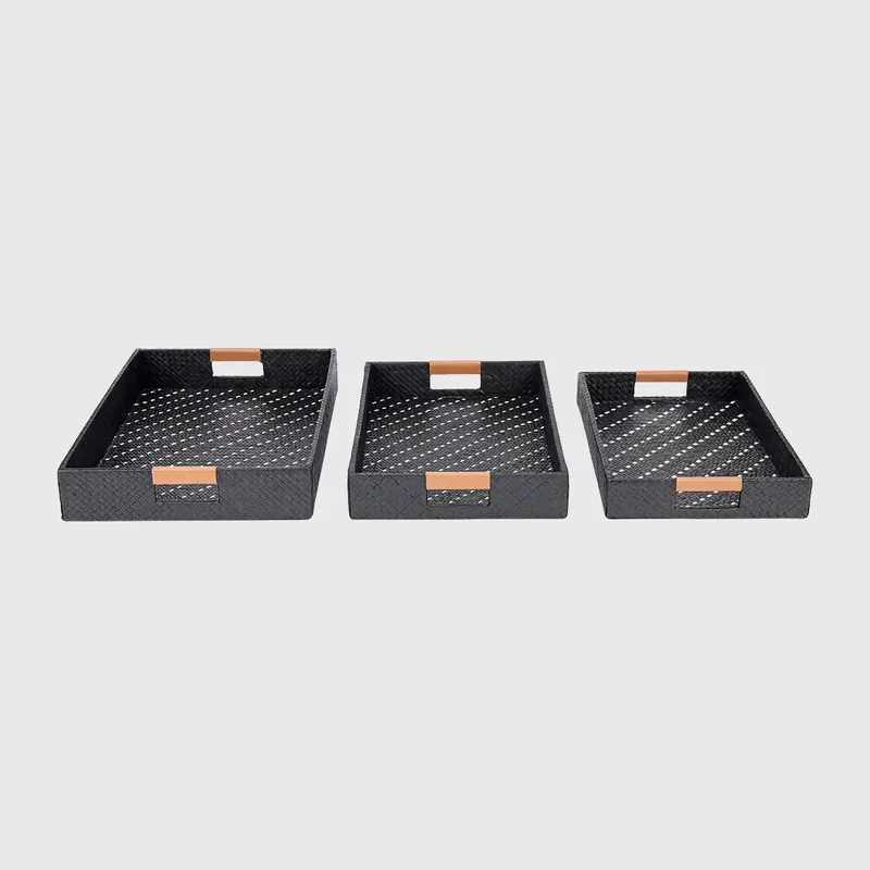 Palm Black Trays