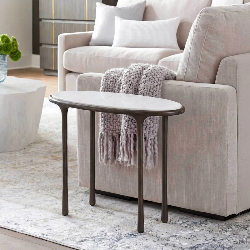 Ata Side Table in Dark Bronze