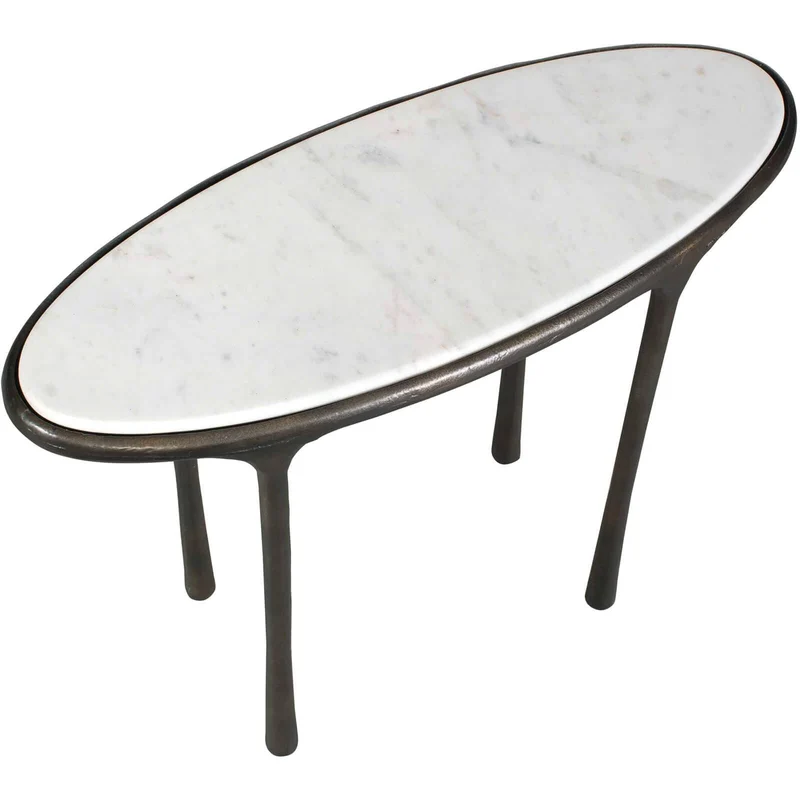 Ata Side Table in Dark Bronze
